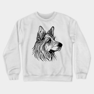 German shepherd head Crewneck Sweatshirt